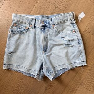 GAP Light Wash Distressed Jean Shorts